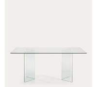 Mesa de cristal Burano de 200 x 90 cm
