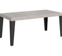 Mesa de desvestido de 200/304 x 90 cm, color "Flame Cashmere", con patas en color antracita