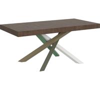 Mesa de desvestido, dimensiones 200/460 x 90 cm, modelo Volantis, madera de nogal, varios colores, patas modelo 4/A