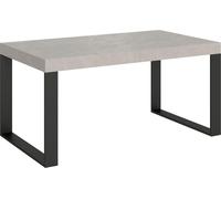 Mesa de desvestir de 160/420 x 90 cm, color gris antracita "Tecno Kaschmir", con patas