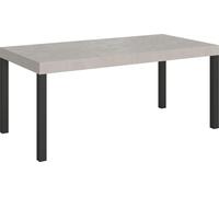 Mesa de desvestir, dimensiones 200/460 x 90 cm, acabado "Everyday Cashmere", patas en color antracita