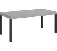 Mesa de desvestir Everyday, 200/304 x 90 cm, patas de hormigón en color gris antracita
