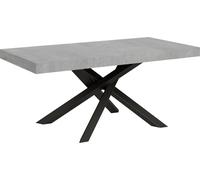 Mesa de desvestirse de 200/460 x 90 cm, con estructura de hormigón Volantis y patas de color antracita