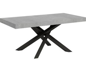 Mesa de desvestirse de 200/460 x 90 cm, con estructura de hormigón Volantis y patas de color antracita