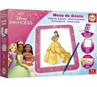 Mesa de diseño "Princesas Disney" para juegos educativos, color rosa. Talla única