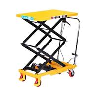 Mesa de elevación hidráulica manual, plataforma de andamio móvil, carrito de tijera, 0,7-1,5 m, altura ajustable