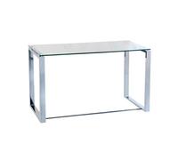 duehome - Mesa de escritorio Benetto XL Chrome metal