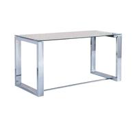 duehome - Mesa de escritorio Office Chromed metal
