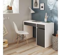 MESA DE ESCRITORIO REVERSIBLE MIA 75X108X50 CM ANTRACITA BLANCO ARTIK