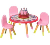 Mesa de fiesta de cumpleaños para BABY born, juego de muebles para muñecas, para niños de 3 años, requiere pilas, 1,5 kg