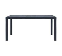 Mesa de jardín clavel antracita 72x150x90 cm 90 cm