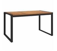 Mesa De Jardín Con Patas En U Madera Maciza Acacia 148x80x75 Cm Vidaxl