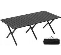 Mesa de jardín de 120x90 cm, resistente, para camping, bolsa incluida, robusta y estable, color