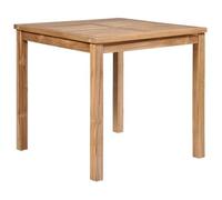 Mesa De Jardín De Madera Maciza De Teca 80x80x77 Cm Vidaxl