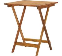 Mesa de jardín de madera - Mesa plegable - Mesa tipo bistró - Mesa para balcón - Mueble de jardín - Madera de acacia maciza - Resistente a la intemperie