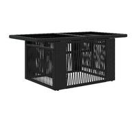 Mesa De Jardín Elevable Negro 100 X 55 X 37 Cm Vidaxl