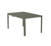 Mesa de jardín extensible idaho de aluminio de 97/149x149x76 cm verde