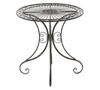 Mesa de jardín hari metal bronce ø 70 cm