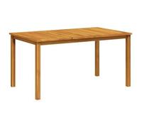 Mesa De Jardín Madera Maciza De Acacia 150x90x74 Cm Vidaxl