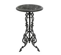 Mesa de jardín mesa auxiliar hierro 72cm estilo antiguo