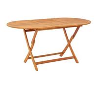 Mesa De Jardín Mountain Plegable Madera De Eucalipto 75x160x85 Cm