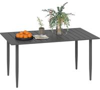 Mesa de jardín - Mueble de jardín - Mesa para balcón - Mesa para terraza - Mesa para camping - Acero resistente a la intemperie