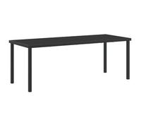 Mesa De Jardín Negro 200 X 80 X 73 Cm Metal Vidaxl