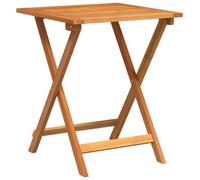 Mesa de jardín plegable genérica, 60 x 60 x 72 cm, madera de acacia maciza | Diseño Rústico, Plegable, Kit Completo, Para Terraza Y Jardín, Comidas Al Aire Libre