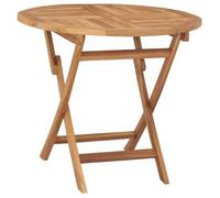 Mesa De Jardín Plegable Madera De Teca Maciza 85x76 Cm Vidaxl