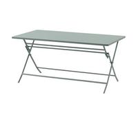 Mesa De Jardín Rectangular Plegable "greensboro" Verde Oliva 6 Plazas De Acero - Hespéride