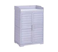 Mesa de jardinería Muebles de Exterior Resistente Clima construcción Estable de Madera de Abeto Gris Tereville