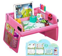 Mesa de juegos multifuncional - Mesa de viaje - Juguete educativo - Cinturón ajustable - Ideal para coche y avión - Para comer y jugar - Mesa infantil