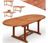 Mesa de madera de eucalipto Vanamo 200x100x74cm