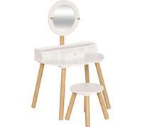 Mesa de maquillaje Eazy Living para niños, modelo Cael, color blanco