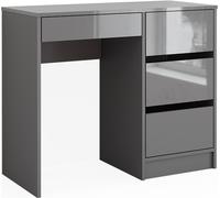 Mesa de maquillaje Vicco Sherry Gris alto brillo 90 cm sin espejo, Model 41280