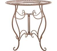 Mesa de metal Indra - Estilo antiguo, color marrón