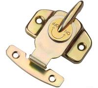 Mesa de metal para conector de bloqueo de hoja, cerrojo de acero chapado en zinc para mesas de extensión de comedor, mecanismo de pestillo para apretar juntas de muebles, acabado dorado