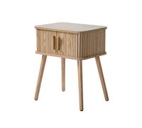 Mesa de noche 2 puertas corredizas a59 cm - ernest