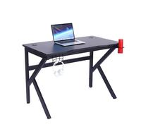 MESA DE ORDENADOR PARA VIDEOJUEGOS 110x60x75CM CON ORGANIZADOR DE CABLES, POR...