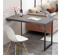 Mesa de pared plegable, escritorio de cocina que ahorra espacio, mesa de comedor multifuncional, fácil de plegar, ideal para comedor, trabajo y bar (120 x 60 x 75 cm)