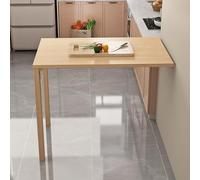 Mesa de Pared Plegable, Escritorio de Pared Abatible de Madera de Pino, Mesa Escamoteable para Espacios Pequeños, Multifunción para Oficina, Cocina, Lavandería, Dormitorio(Wood,80x30cm(31.5x11.8in))