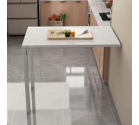 Mesa de Pared Plegable, Escritorio de Pared Abatible de Madera de Pino, Mesa Escamoteable para Espacios Pequeños, Multifunción para Oficina, Cocina, Lavandería, Dormitorio(White,90x30cm(35.4x11.8in))