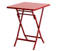 Mesa de patio plegable para patio, jardín, bistró, redonda y cuadrada, 9 colores, versátil para uso en interiores y exteriores, diseño simple, perfecta para entretenimiento