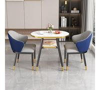 Mesa de recepción comercial multifuncional y mesa de centro de ocio para jardín, terraza, tienda de té/postre, restaurante, bar, oficina y hotel (oscuro)