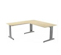 MESA DE ROCADA METAL ADJUST ALA 100x60 CM COLOR ROBLE