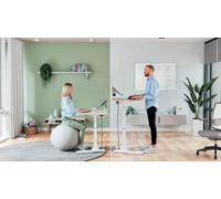 Leitz Escritorio compacto eléctrico Ergo Compact Essential Pro con memoria 80×60 cm, panel 80×25 cm