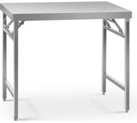 Mesa de trabajo de acero inoxidable Expondo Royal Catering, modelo ECO, de 60 x 100 cm, capacidad de 200 kg, plegable