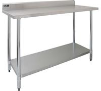 Mesa de trabajo de acero inoxidable para gastronomía - 120 cm