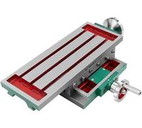 Mesa de trabajo para fresadora, 17,7 x 6,7 pulgadas, mesa de fresado de 2 ejes y 4 movimientos, mesa de corte, compatible con la mayoría de los tipos de fresado/perforación, así como con todos los sop