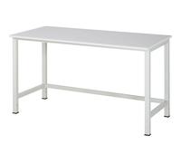 Mesa de trabajo para puesto de trabajo modular Serie 900 RAU, altura 825 - 1025 mm, tablero de aglomerado con revestimiento MF